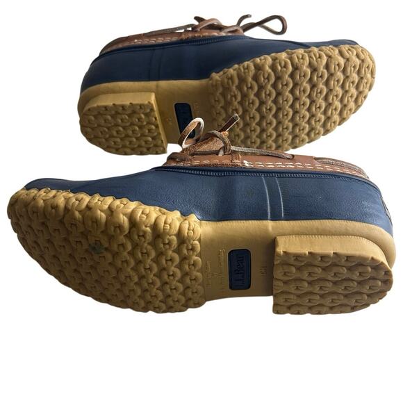 L.L.Bean Rubber Moc Duck Boot Shoes with Leather Details Women’s Size 7 - Picture 6 of 13